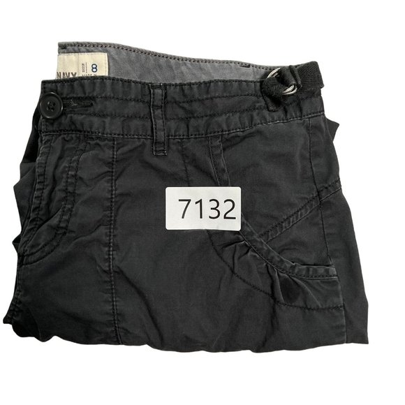 OLD NAVY Pants Women's Cotton Blend Roll-Tab Capri's Zippers Gray Size 8 - Picture 11 of 11